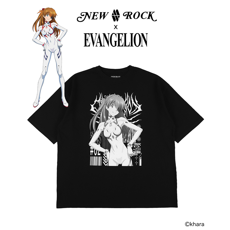 【期間限定受注】NEW ROCKｘEVANGELION/ 式波・アスカ・ラングレー TEE [お届け予定：2026年2月上旬]